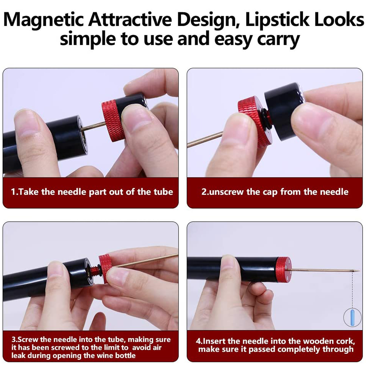 Red Wine Needle Opener 2