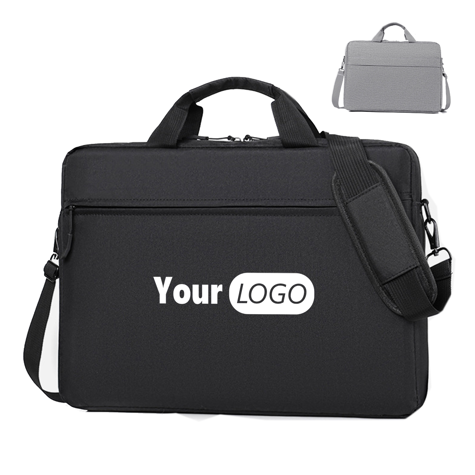 Polyester Laptop Bag Classic Slim Briefcase Messenger Bag 4