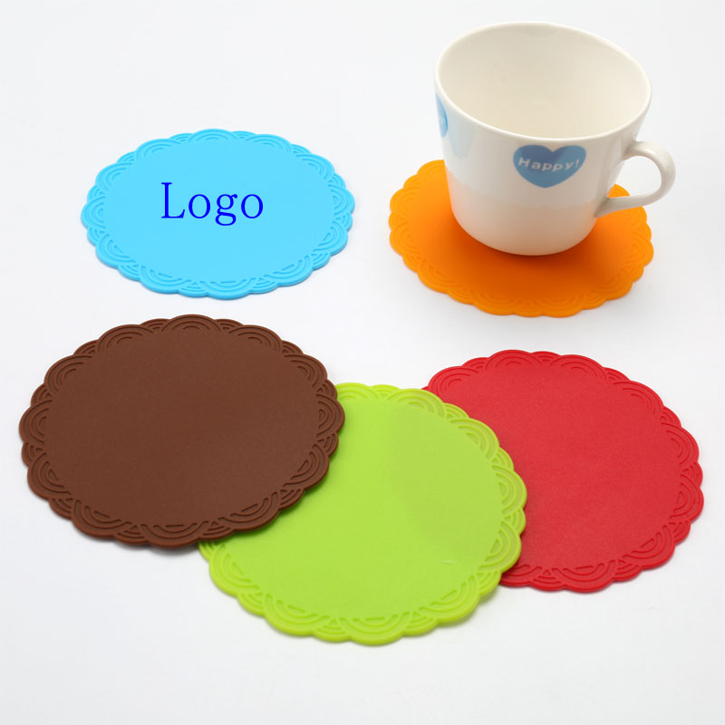 Round Cork Silicone Cup Coaster 2