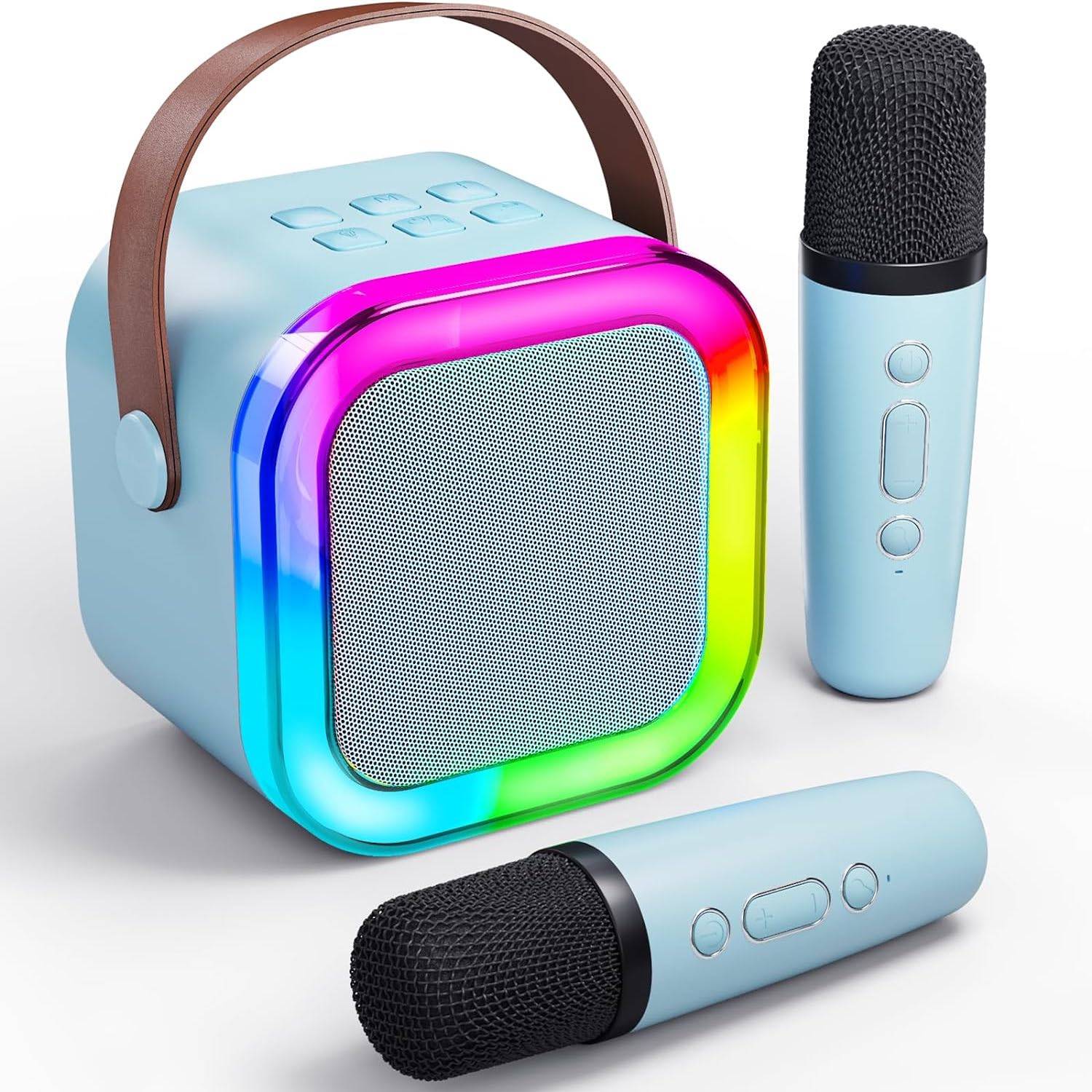 Mini Karaoke Machine For Kids Adults With 2 Microphones 1