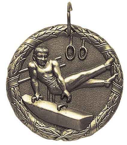Gymnastics Male XR100 Series Medal, 1 1/4" 2