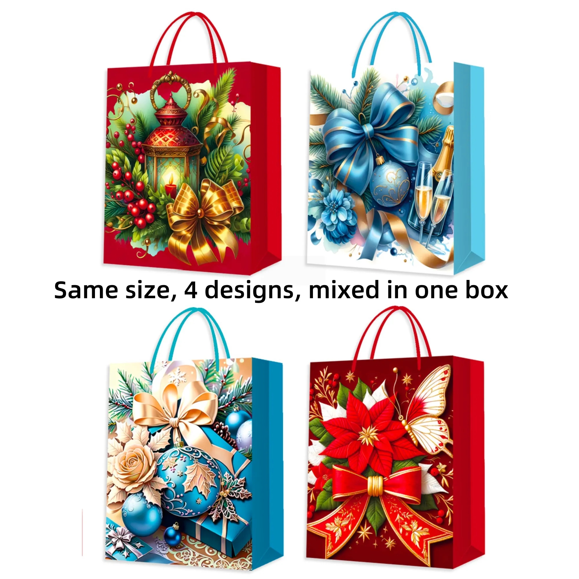 Festive Present Bag - Bauble Pattern For Gifting 6