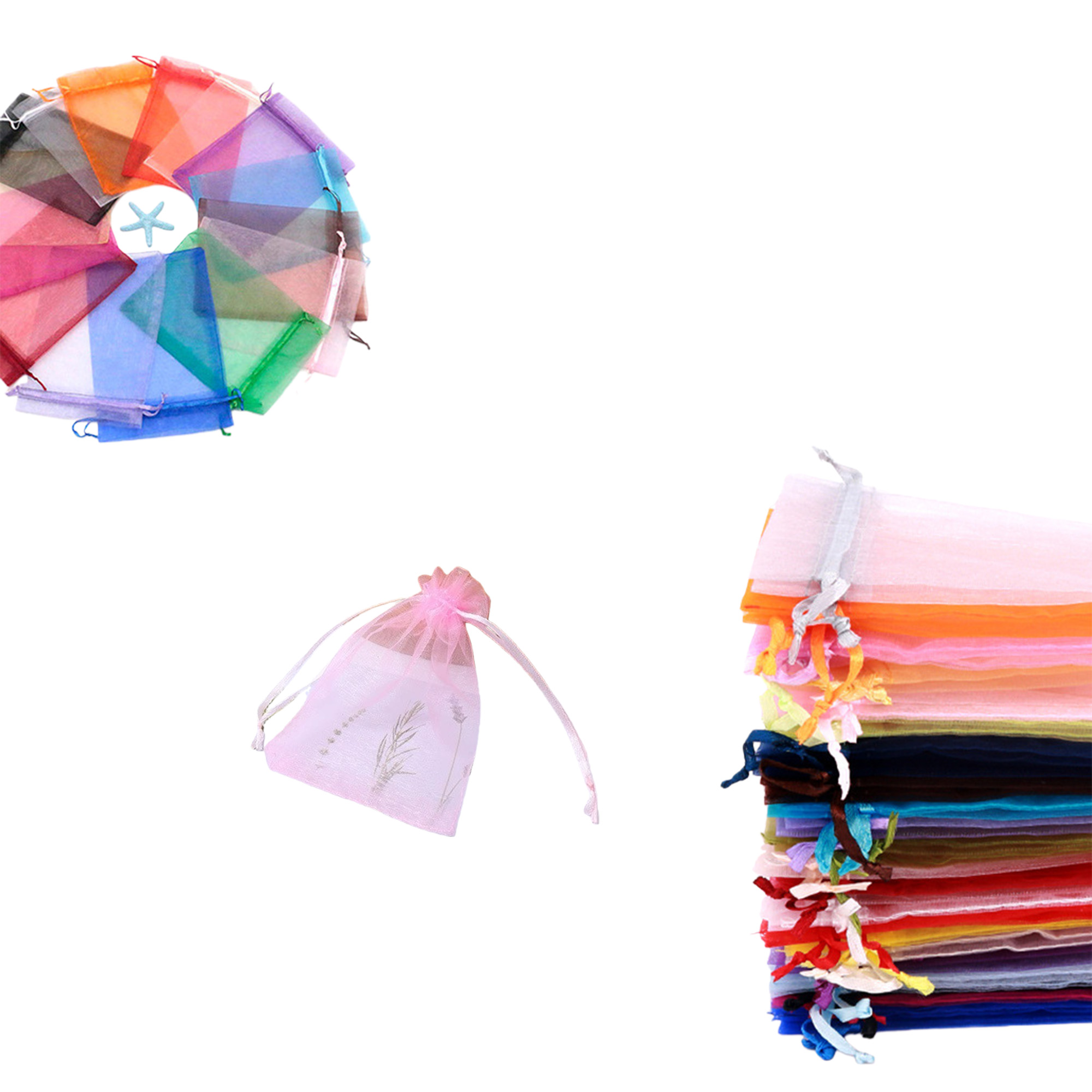 Custom Logo Organza Drawstring Bag 5