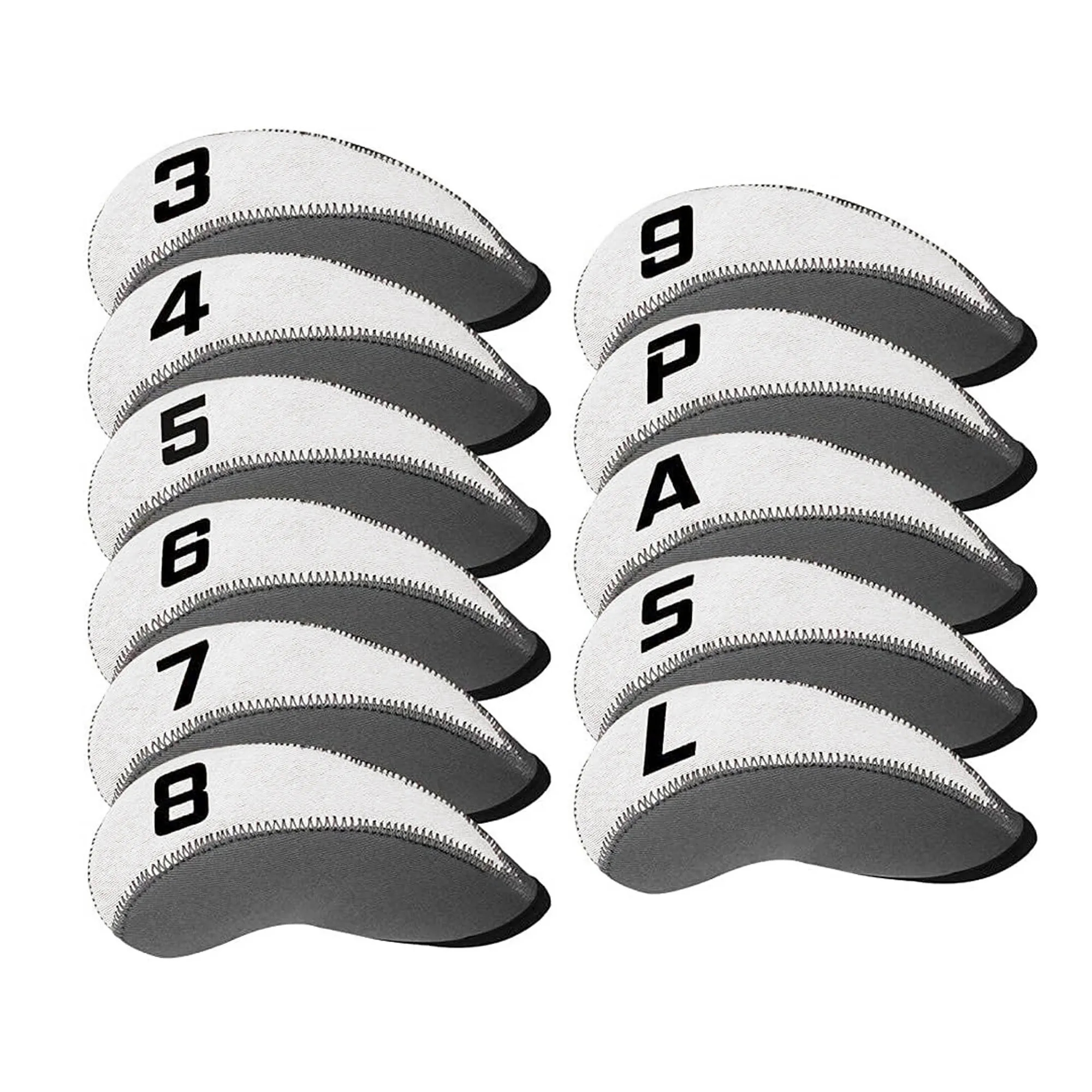 11Pcs Neoprene Number Golf Club Head Cover 16
