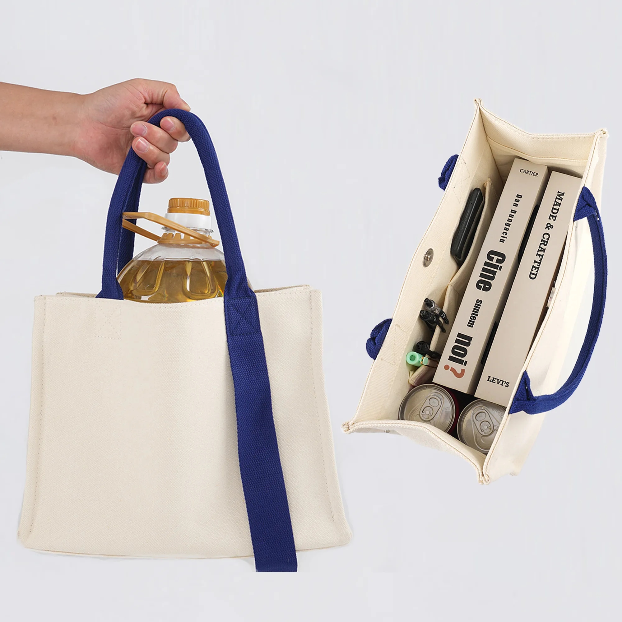 3D canvas tote bag 3