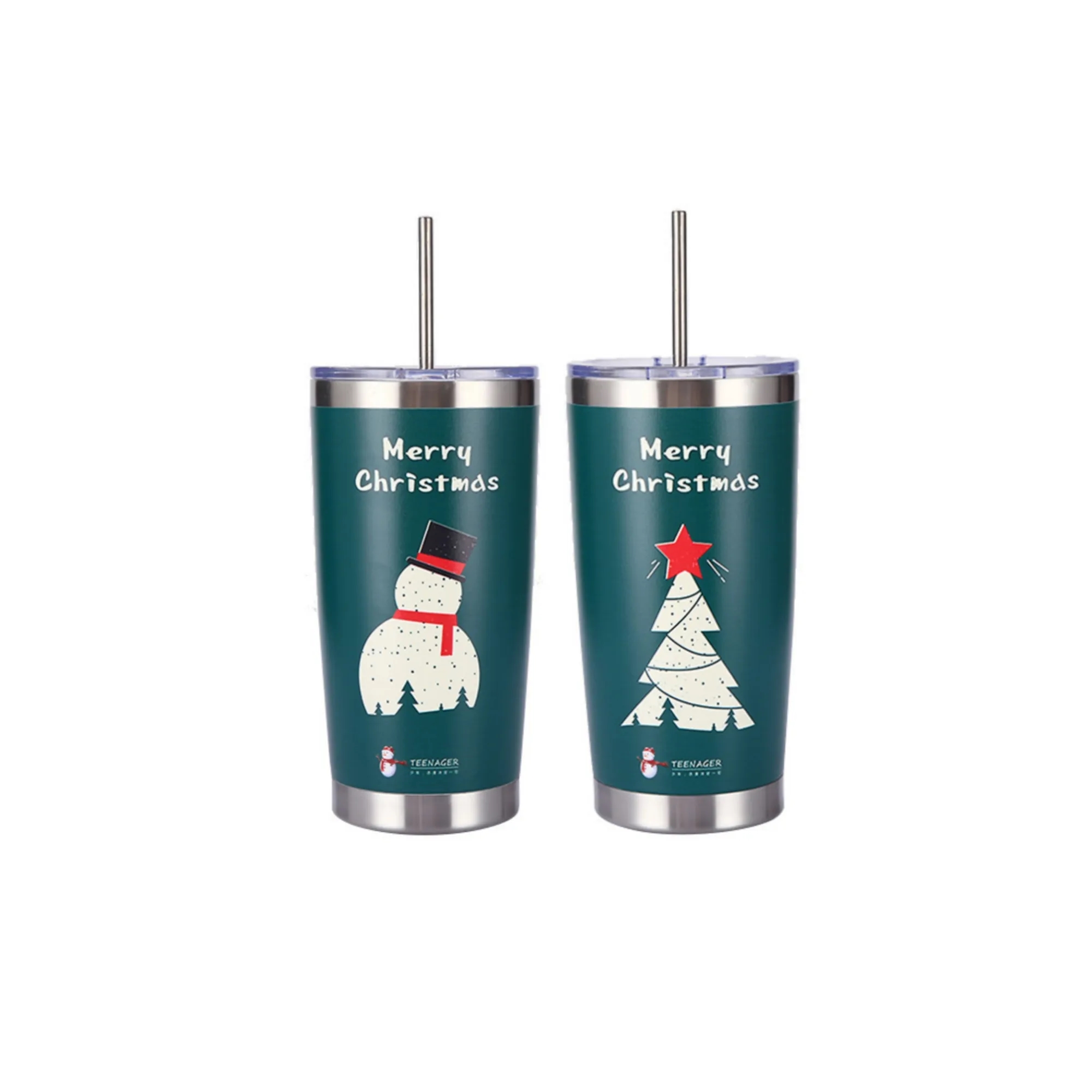 Double-Layer Ice Cup 20oz Stainless Steel Spray-Coated Custo 8