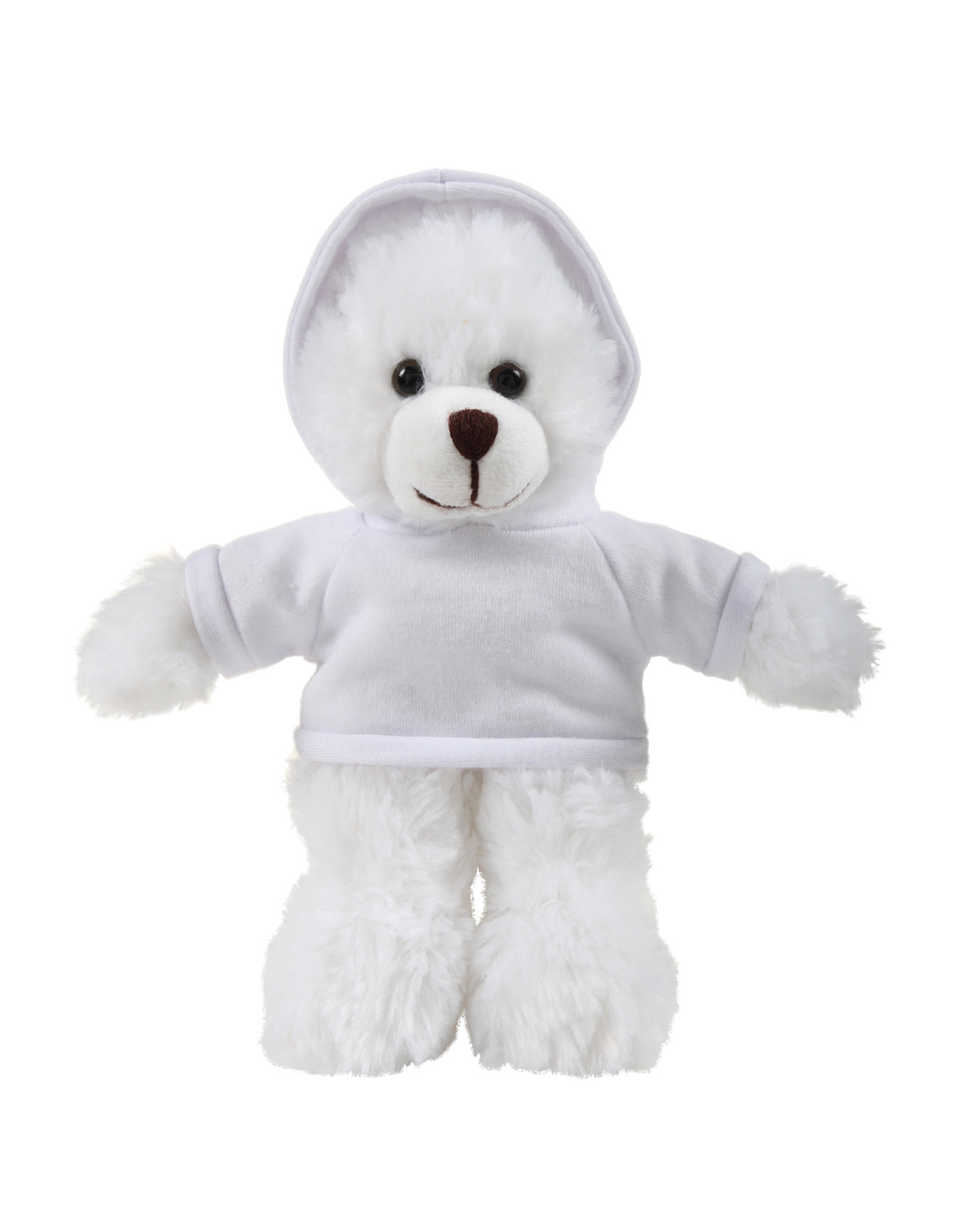 soft plush White Bear with hoodie 8