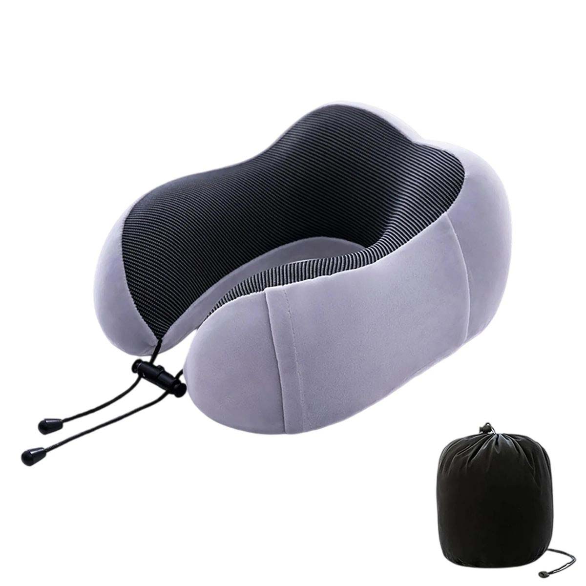 Soft Spandex Travel Pillow for Planes Trains and Cars 5