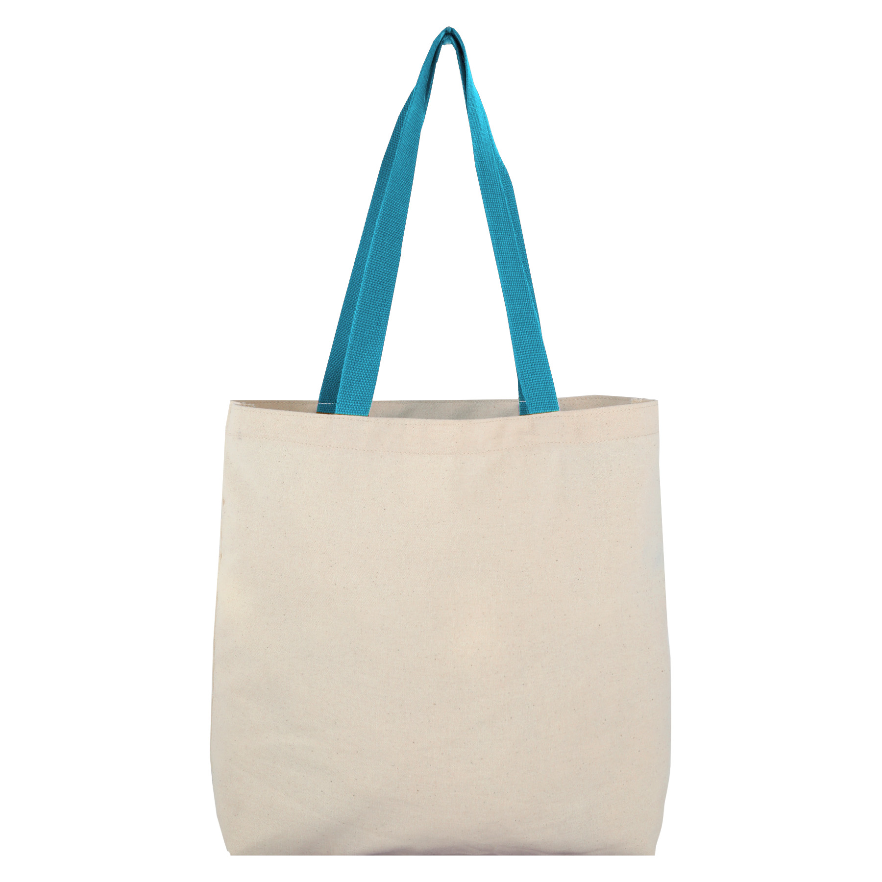 8 Oz Cotton Tote Bag with Contrast Color Web Handles 7