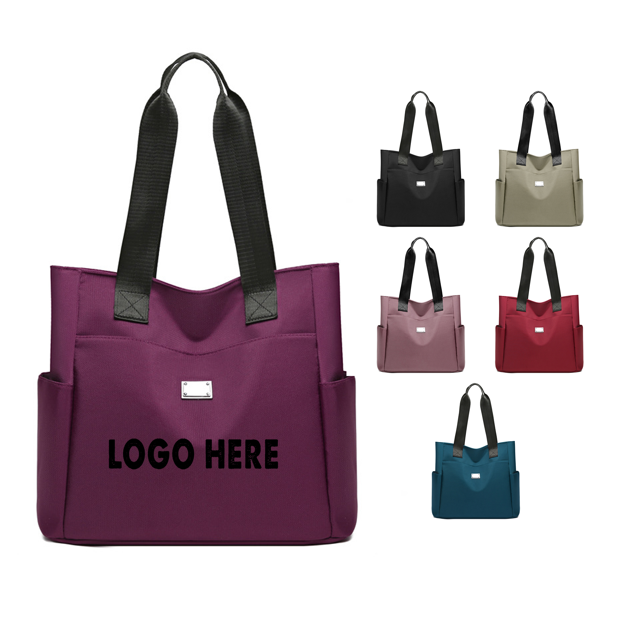 Large Capacity Tote Bag, custom tote bag with logo imprint 1