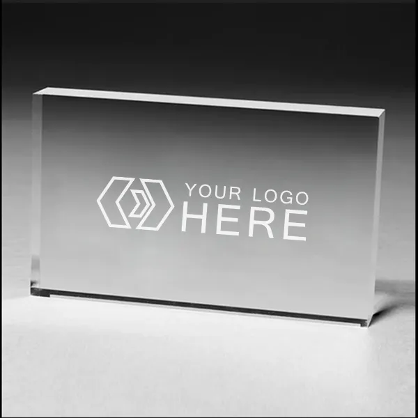 Rectangle Crystal Paperweight 2