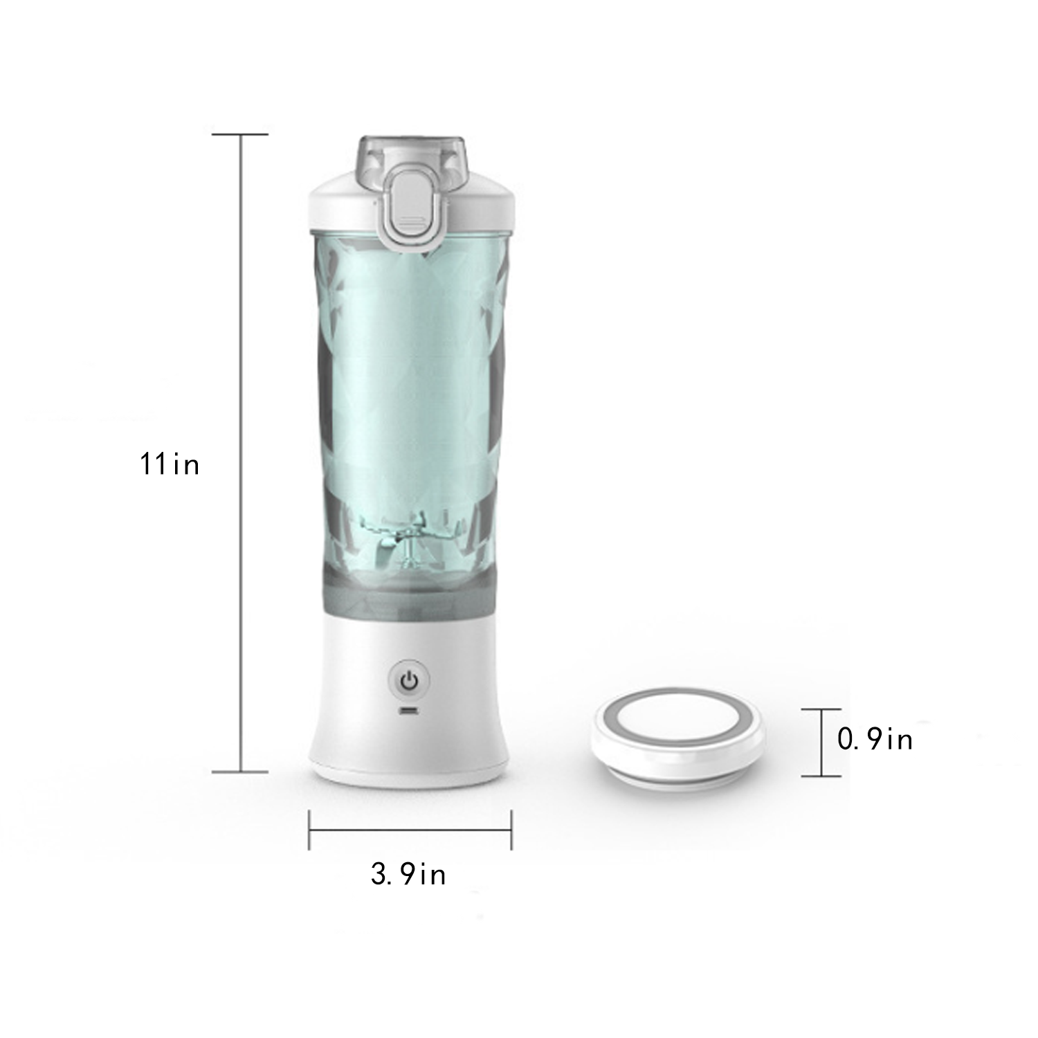 20oz Plastic Portable Blender Juice Smoothie Cup 2