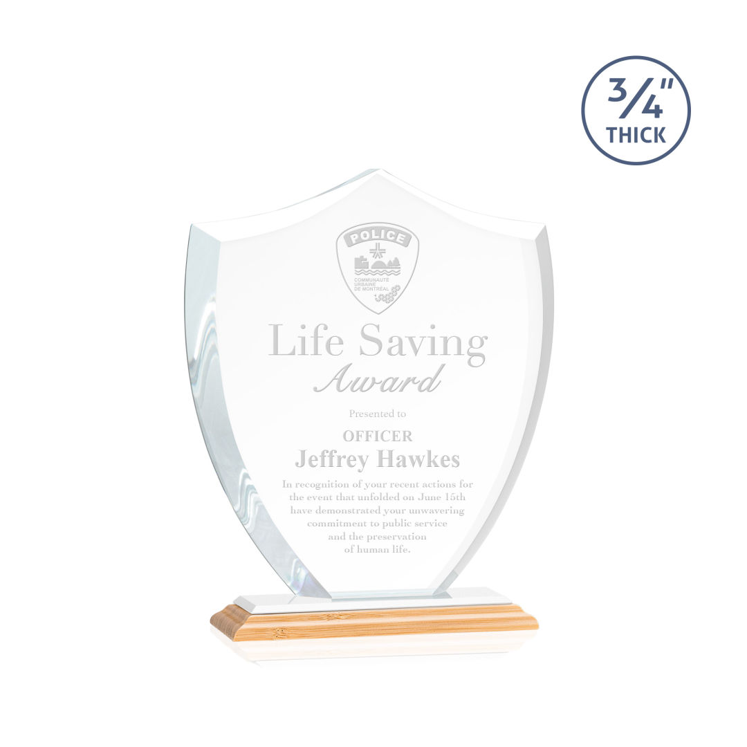 Scudo Shield Award - Bamboo/White 6