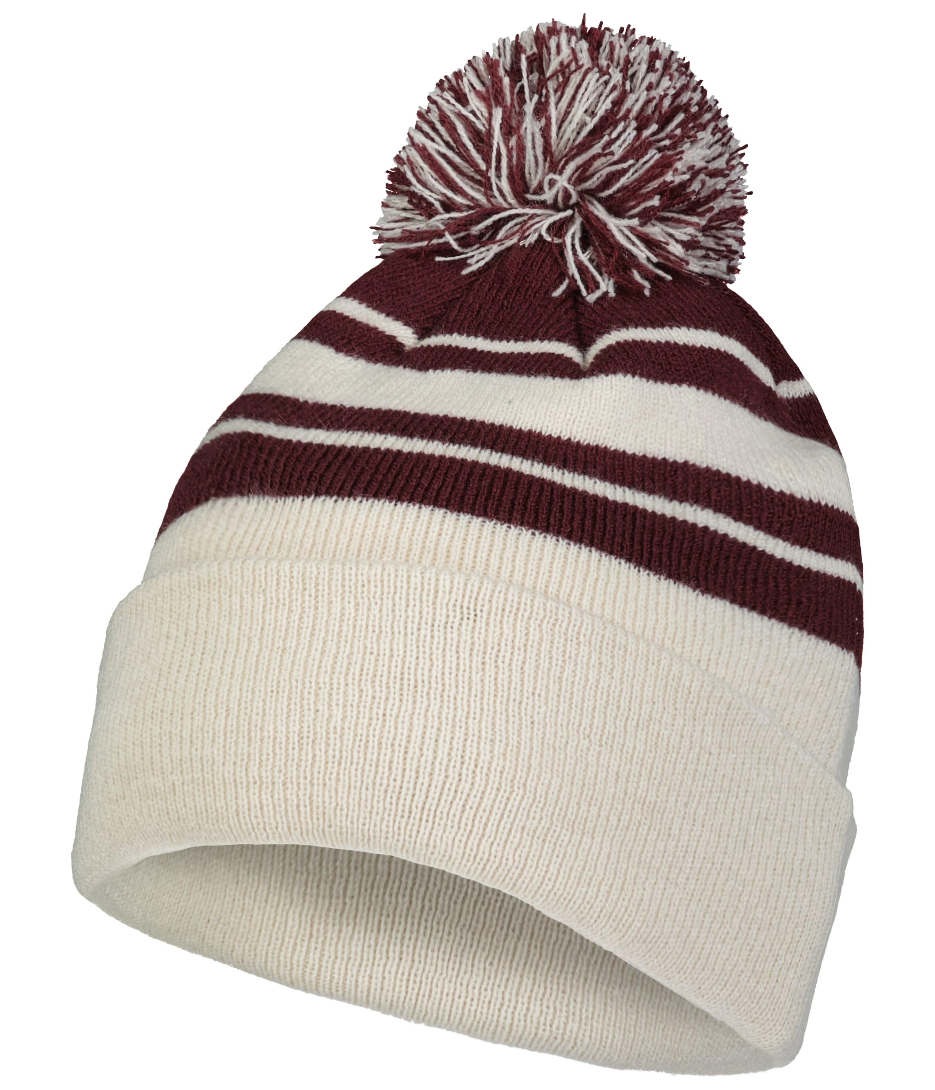 Knit Fold Over Pom-Pom Beanie 18