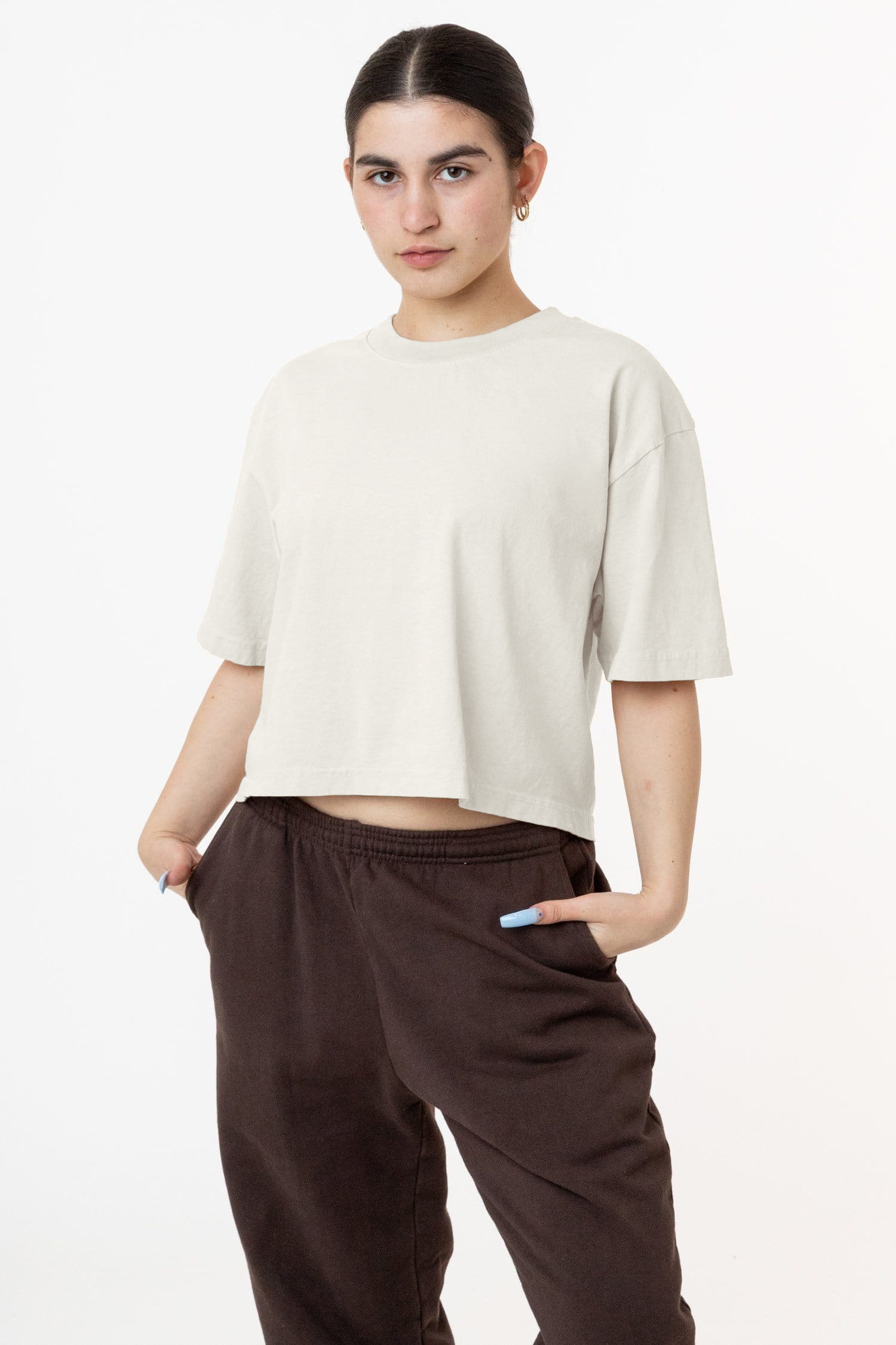 6.5 OZ OVERSIZED GARMENT DYED CROP TOP 12