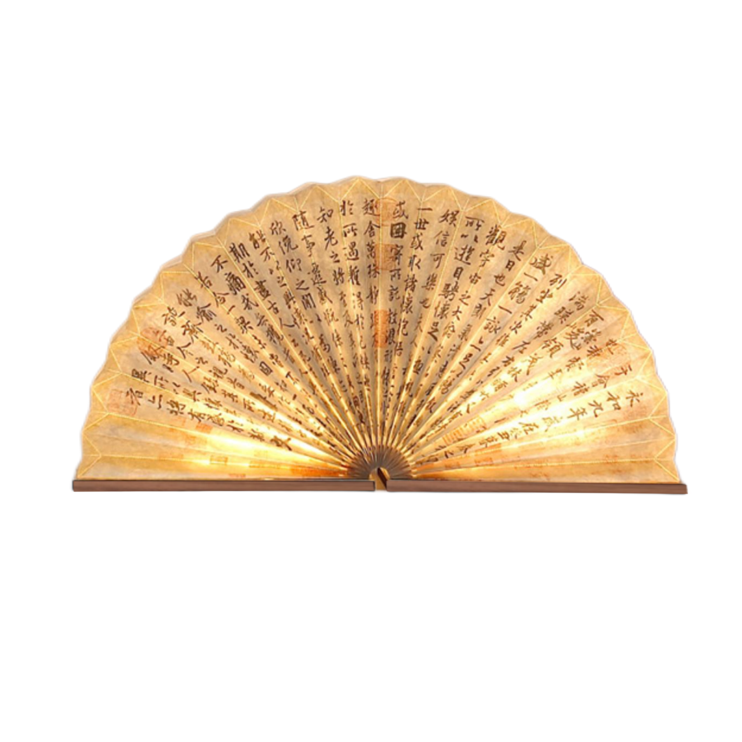 Exotic LED Fan Shape Folding Portable Accordio Light Lamp 17