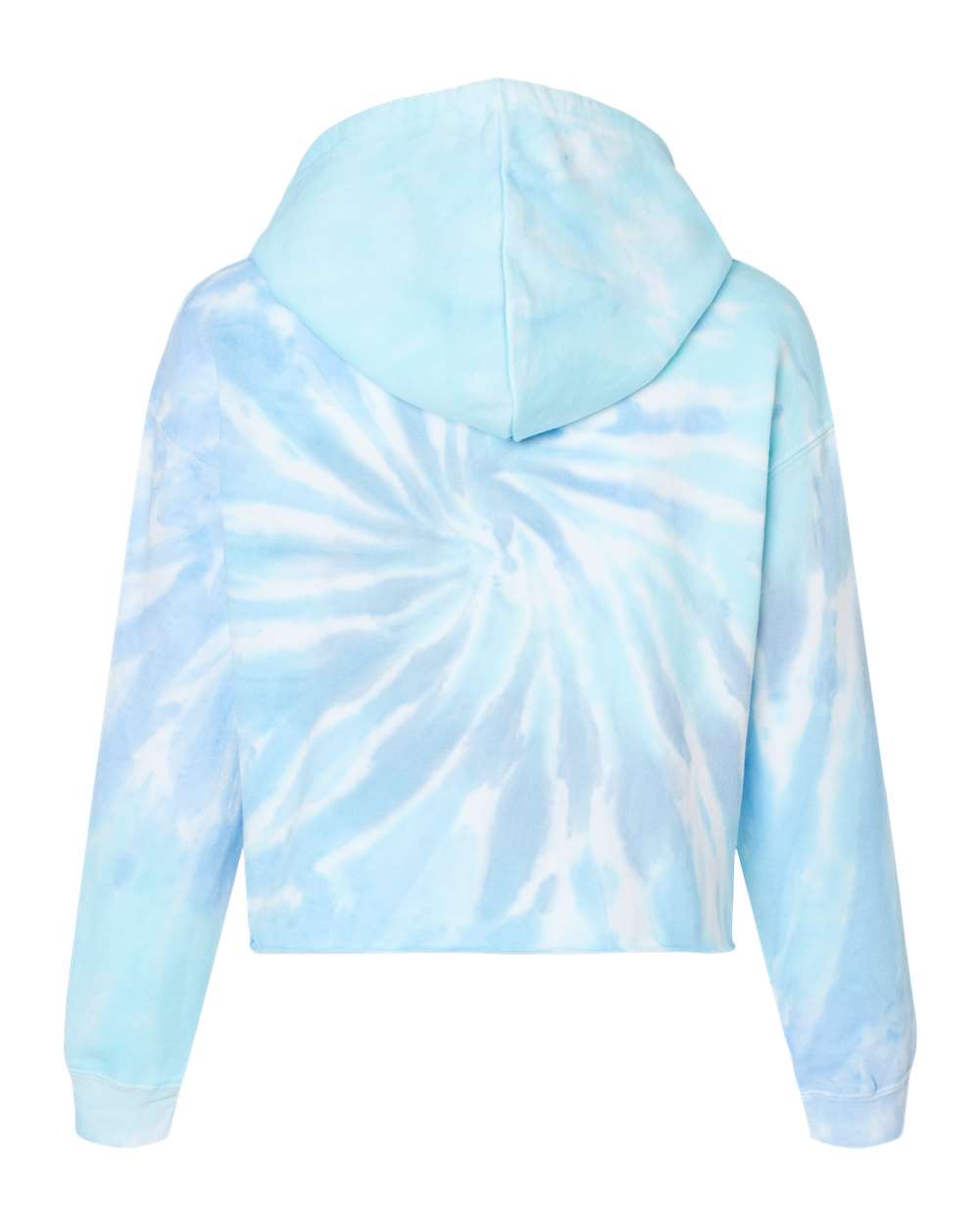 Women's Tie-Dyed Crop Hooded Sweatshirt - 8333 37