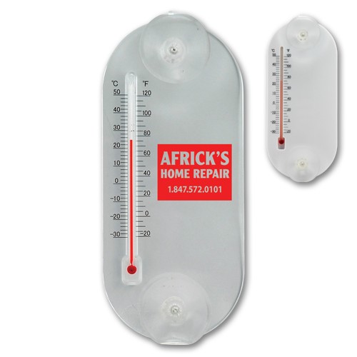 Large Acrylic Oval Temperature Gauge