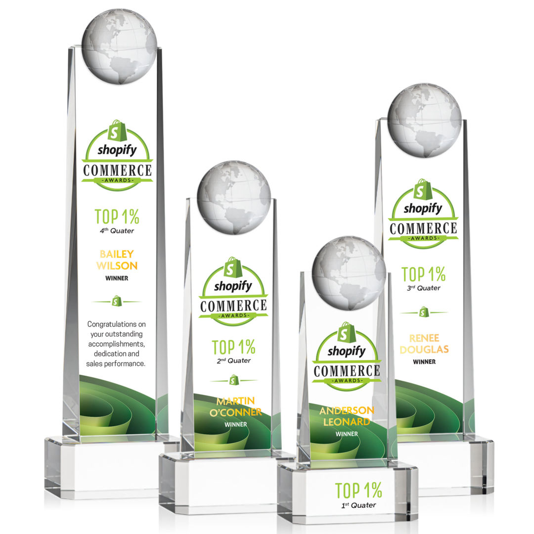 Sherbourne Globe VividPrint™ Award - Clear