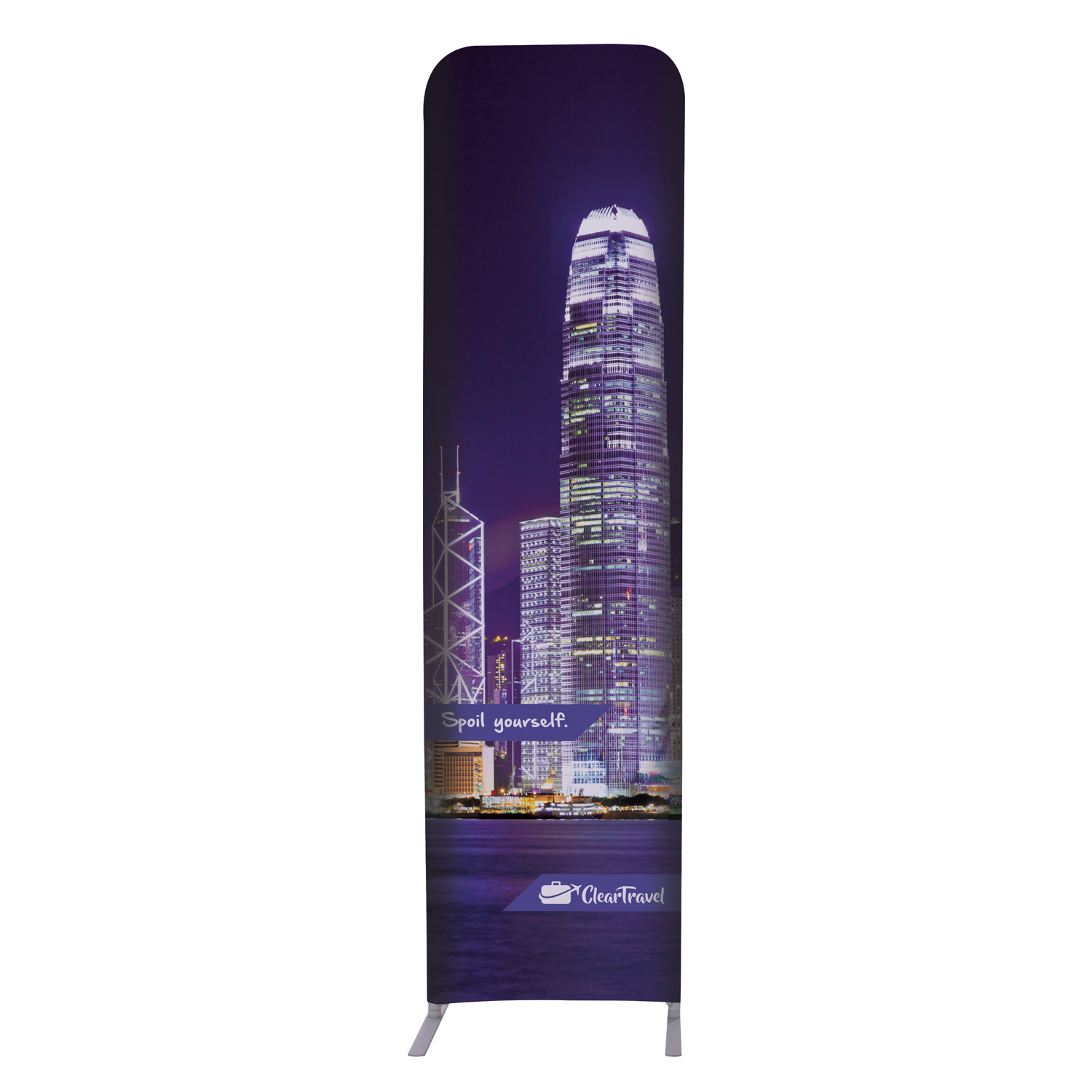 2'W x 90"H EuroFit™ Straight Wall Kit (Recycled Polyester Knit) 10