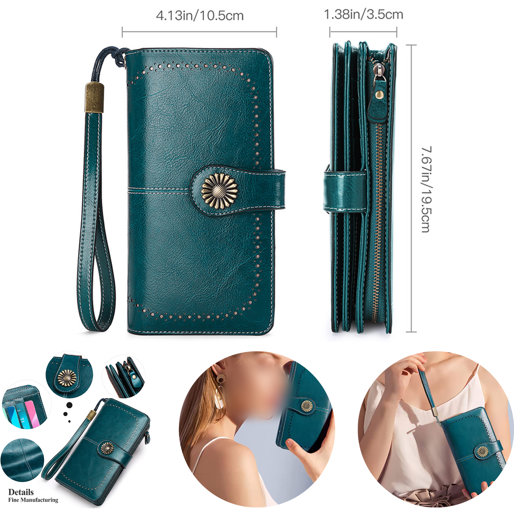 Wallets for Women Genuine Leather 2