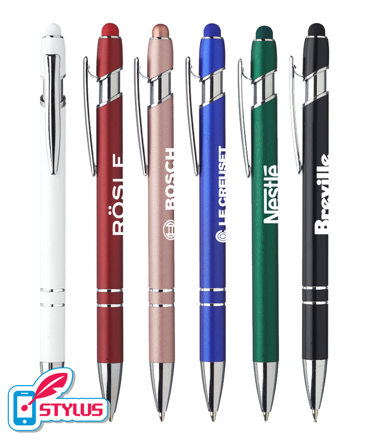Union Printed - Adonis Stylus Pen with Chrome Trim 1