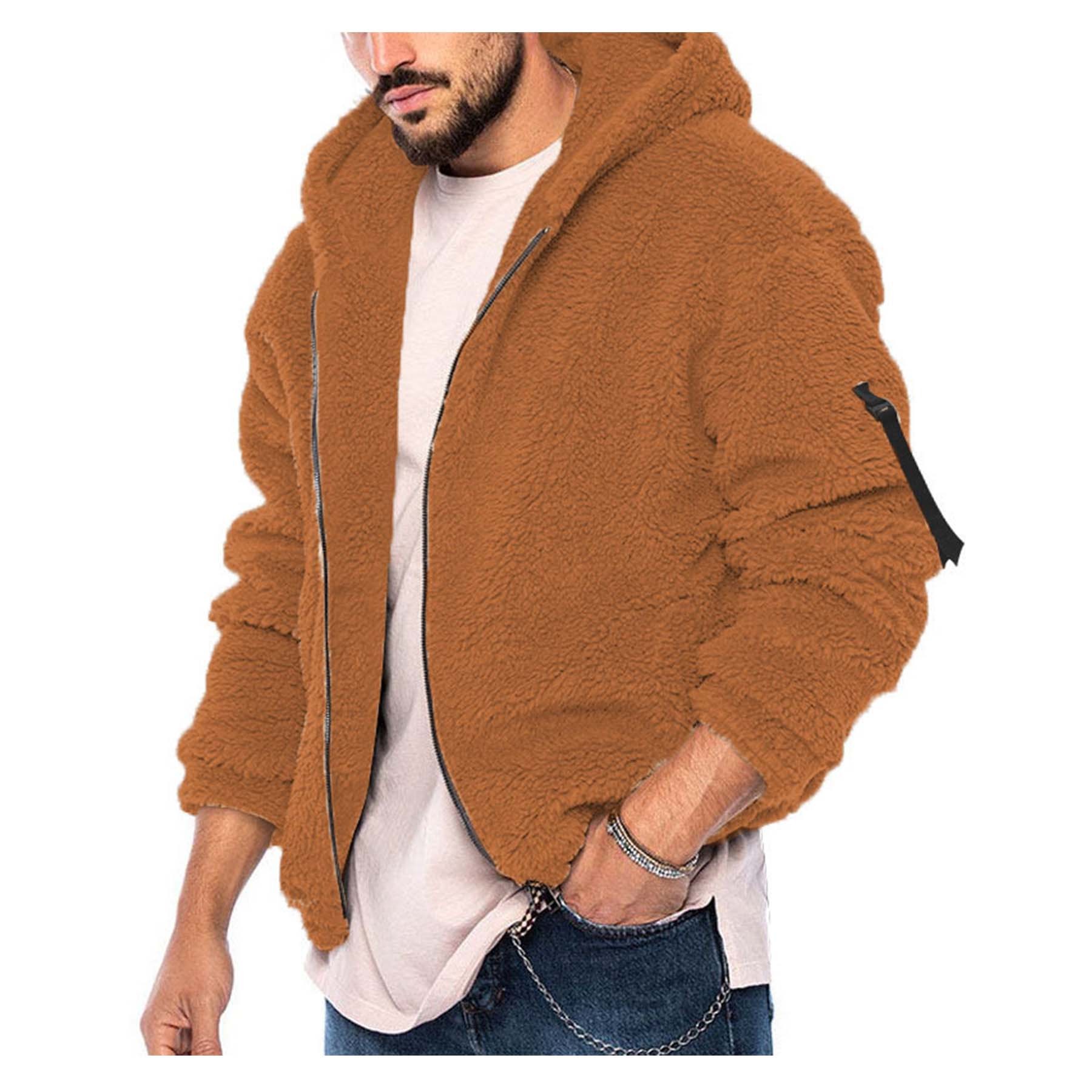 Men's Double Side Fleece Hoodie Jacket 6