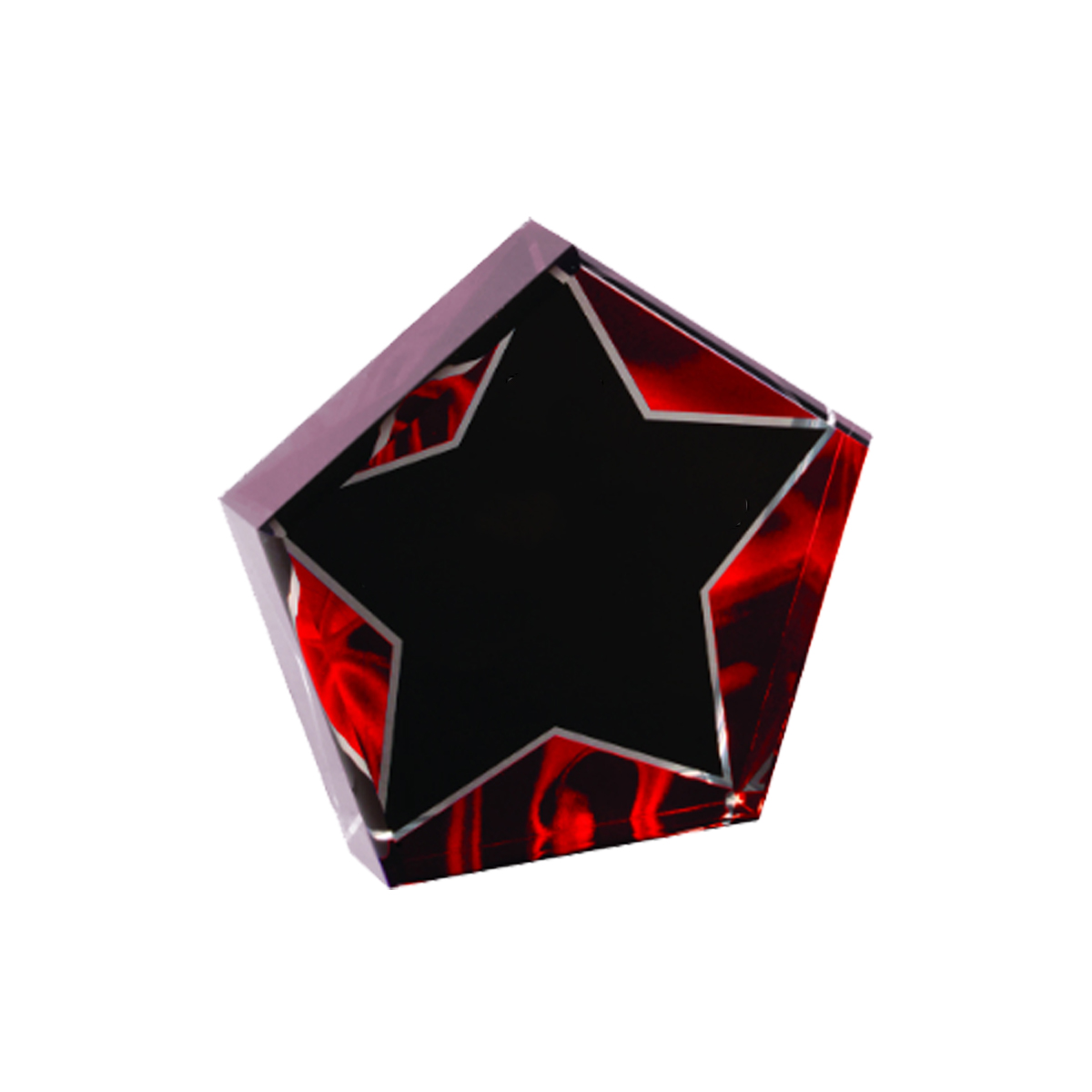 5" Star Red Velvet Acrylic 3