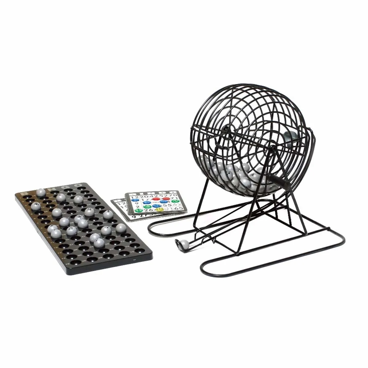 Delux Adults Bingo Game Set with Roller Cage And Board 4