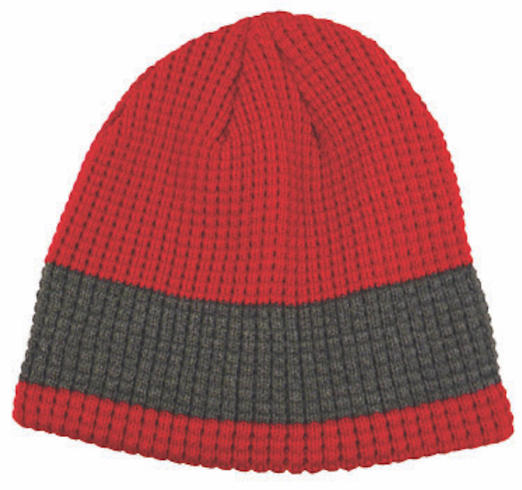 2-Tone Big Bear Wide Stripe Eco Beanie 6