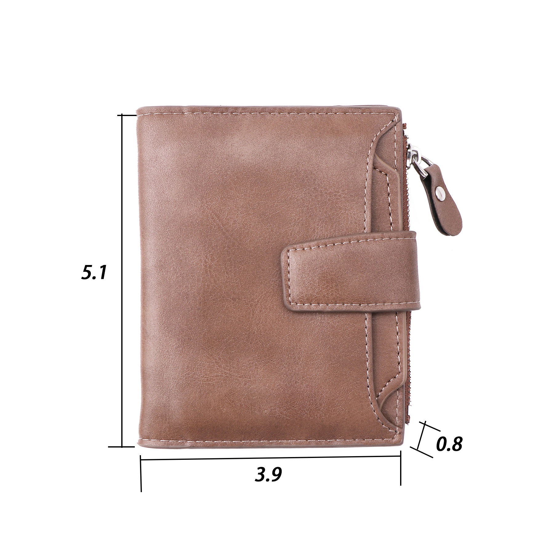 PU folding buckle small wallet 3