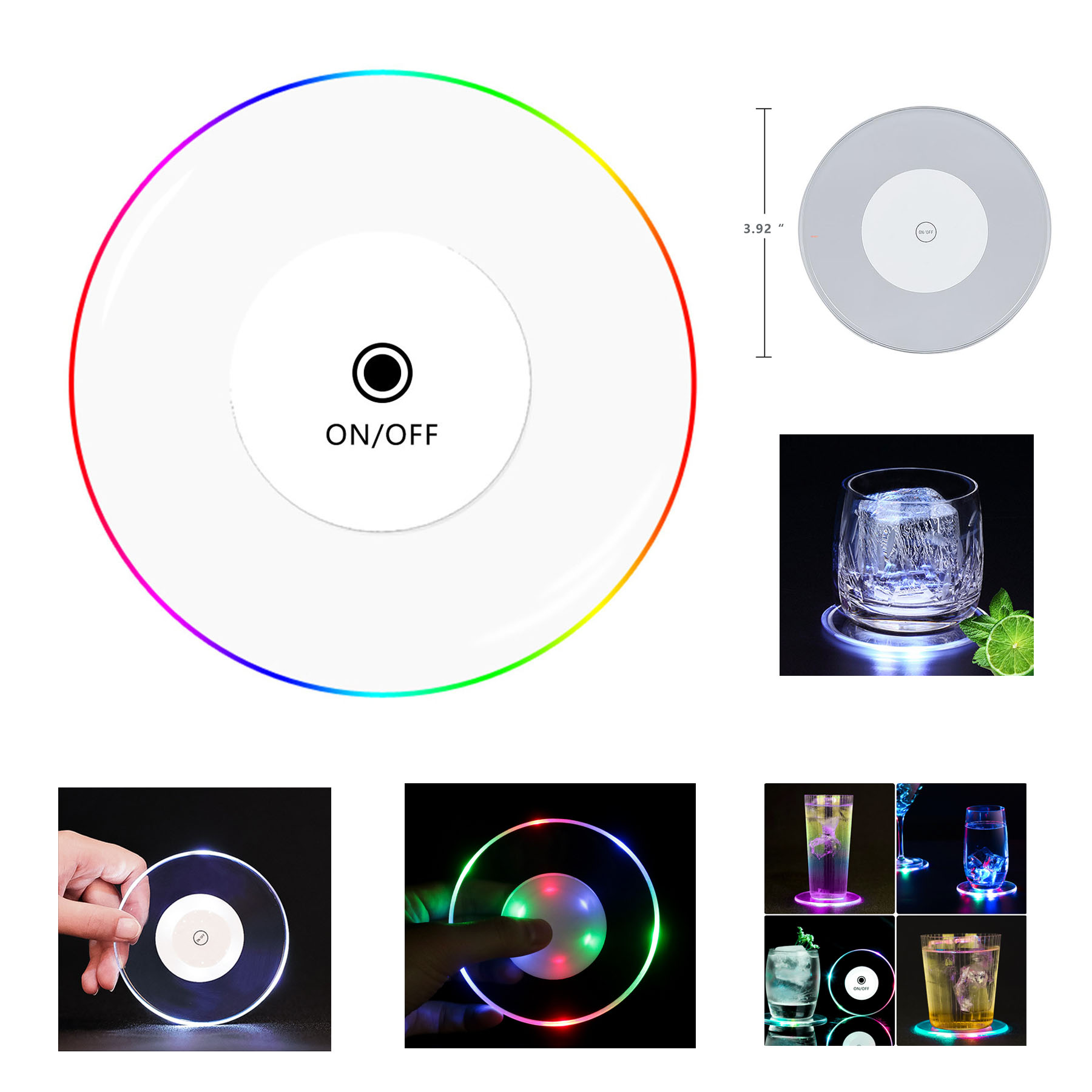 LED Acrylic Coaster 2