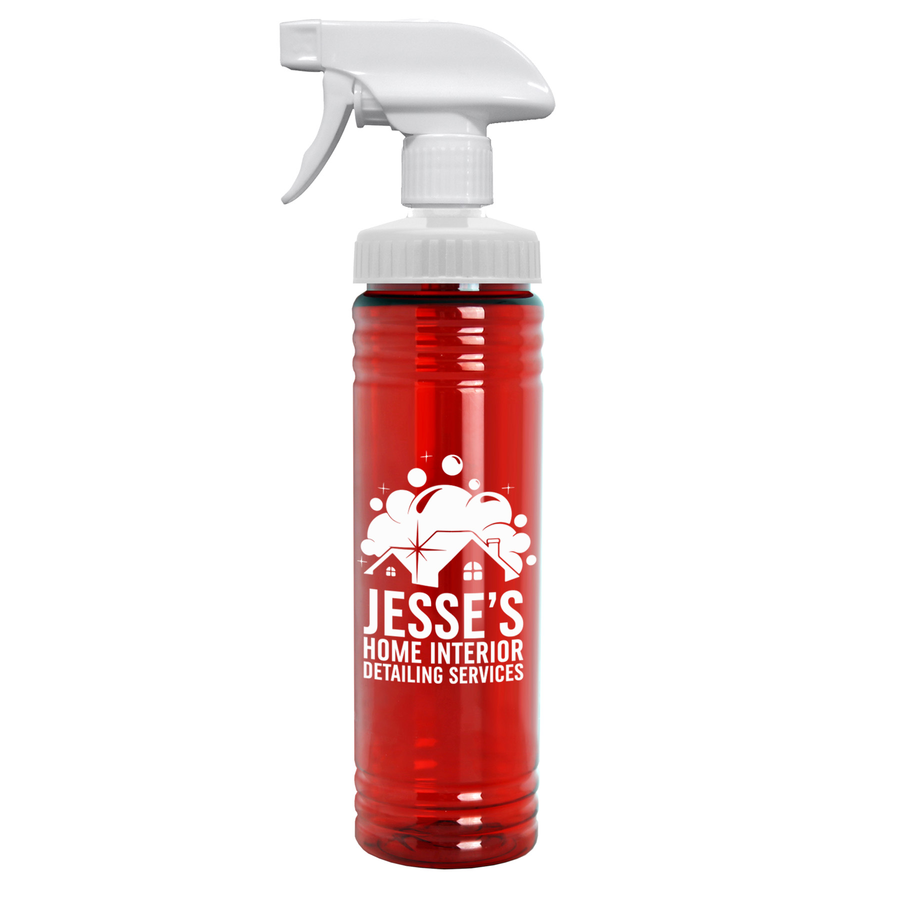24 oz. Transparent Spray Bottle 2