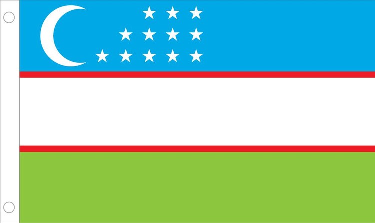 Uzbekistan Flag - 2' x 3' - Nylon 1