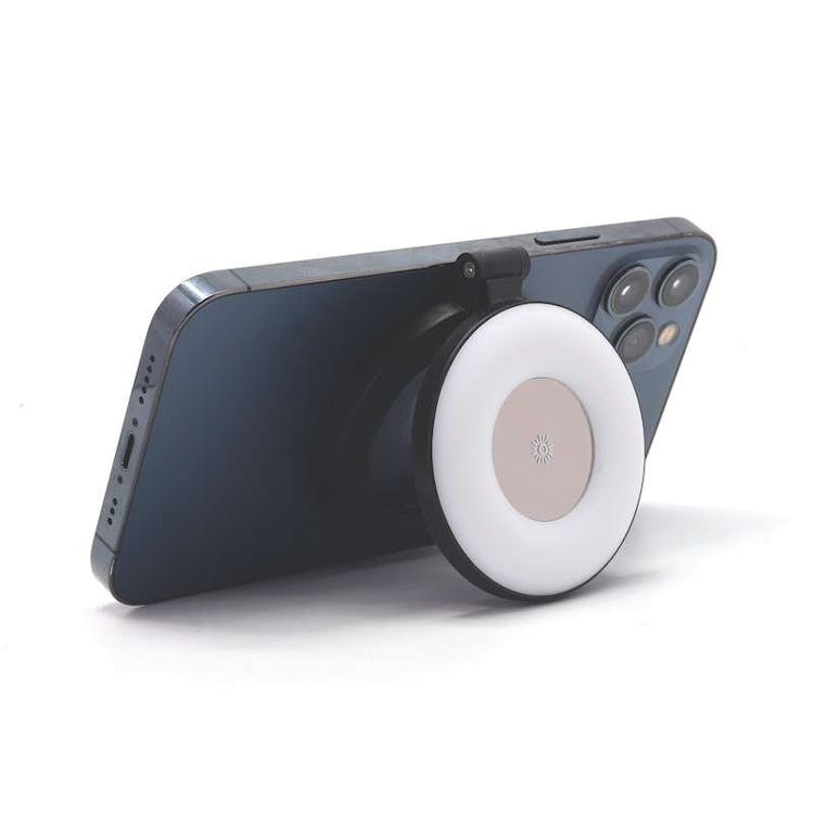 Magnetic Ring Stand with Touch Control LED Light 2