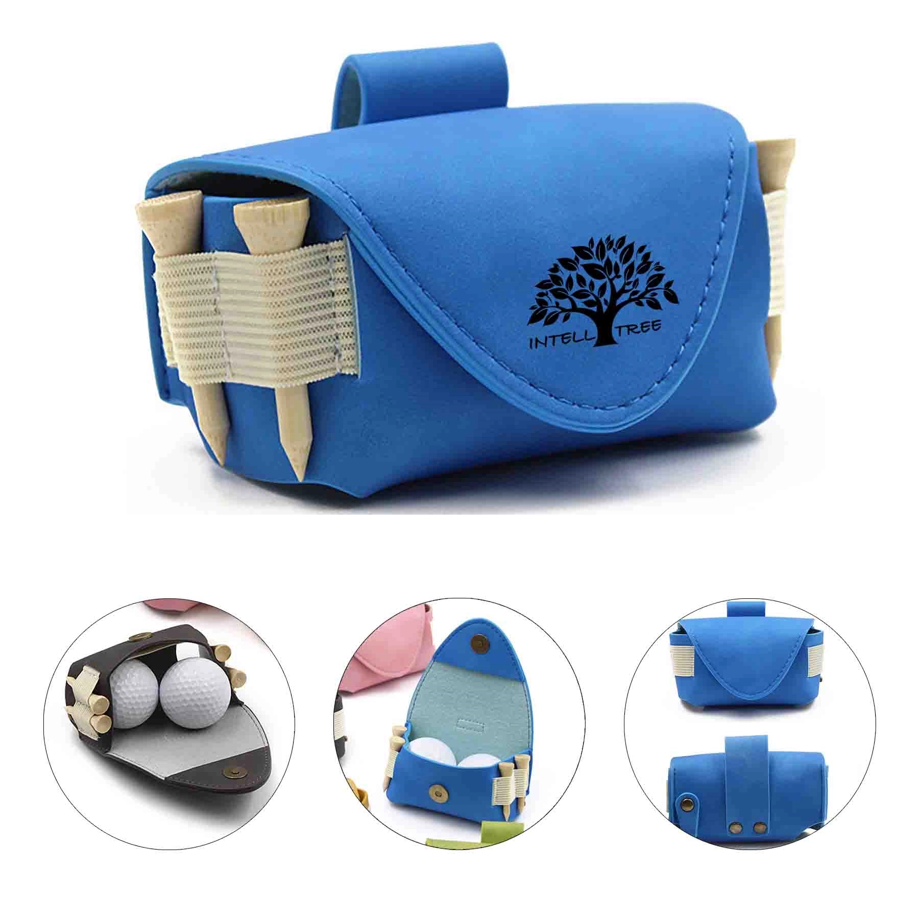 Golf Ball Case In Premium Synthetic Leather Lightweight 1