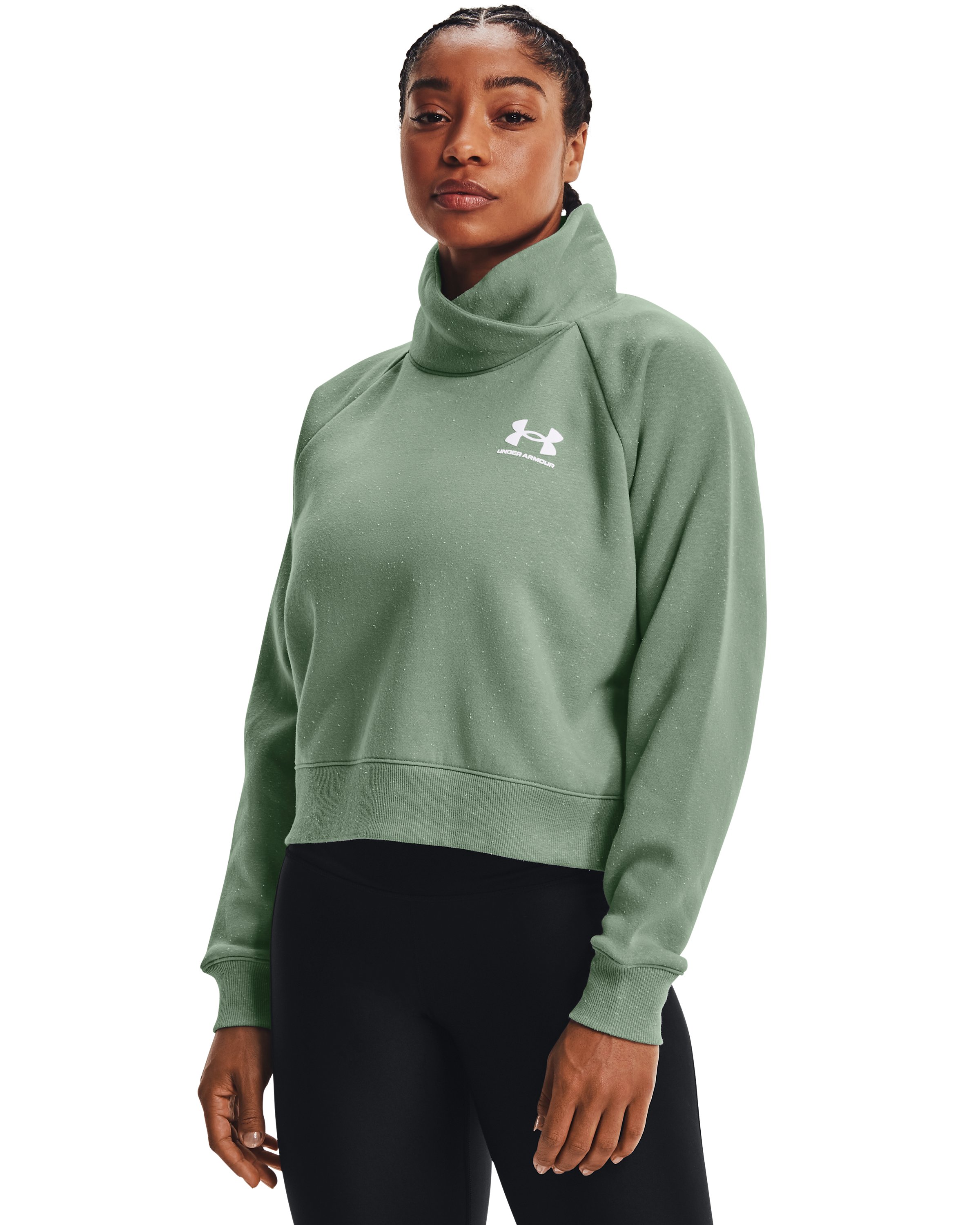 Women's UA Rival Fleece Wrap Neck, custom hoodie or sweatshirt with logo imprint 2