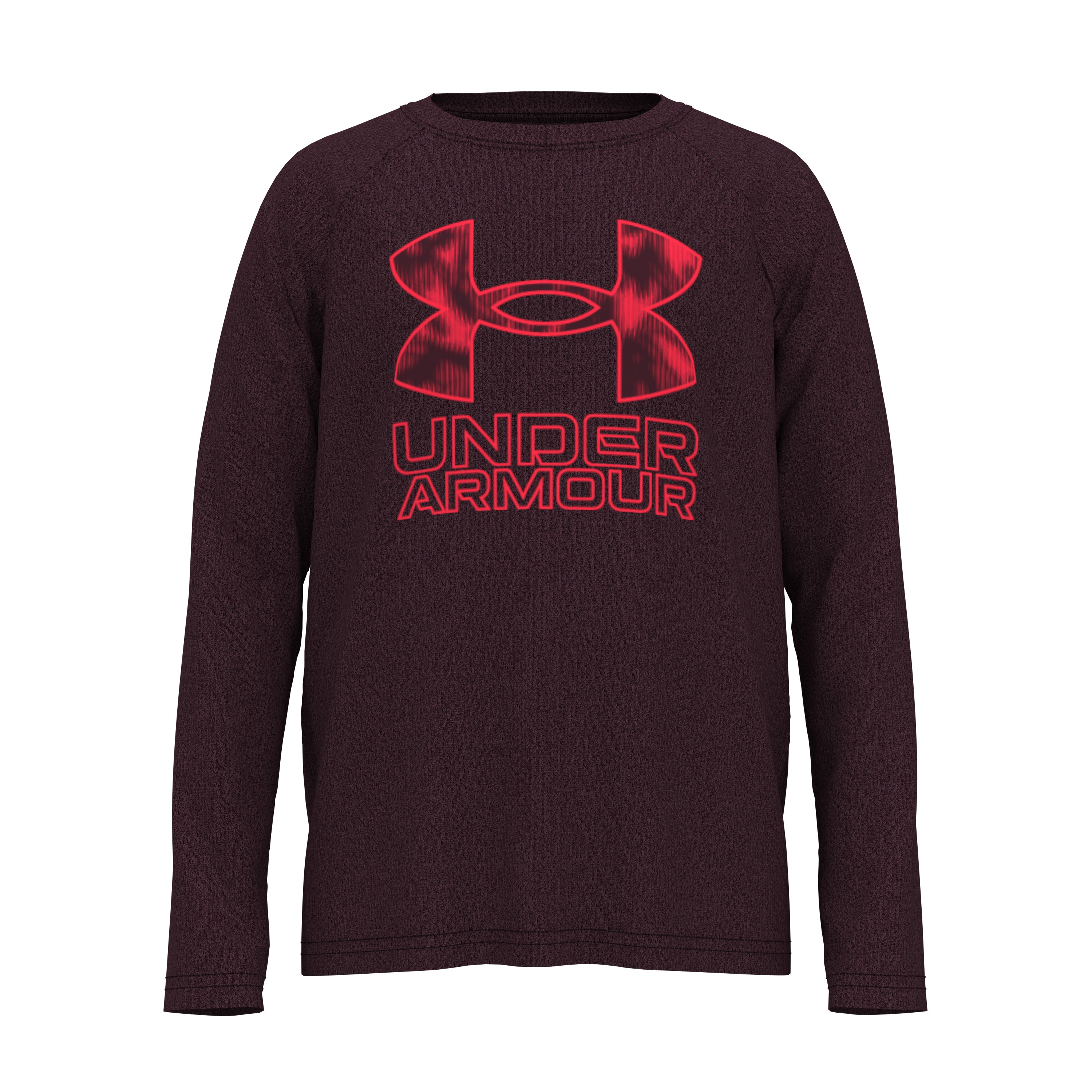Boys' UA Tech Big Logo Print Fill Long Sleeve 9