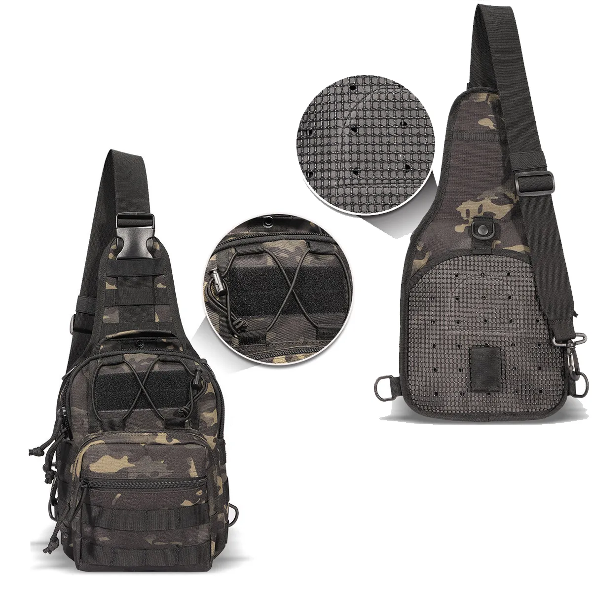 Compact Sling Shoulder Bag for Range Travel Hiking Sports 7