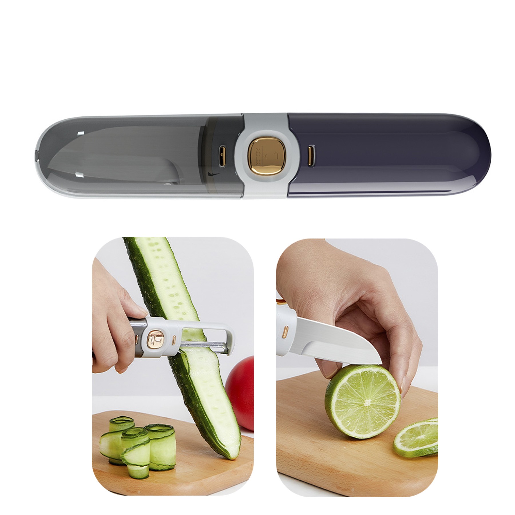 Double-Headed Two-In-One Portable Planer For Apple Peeler 2