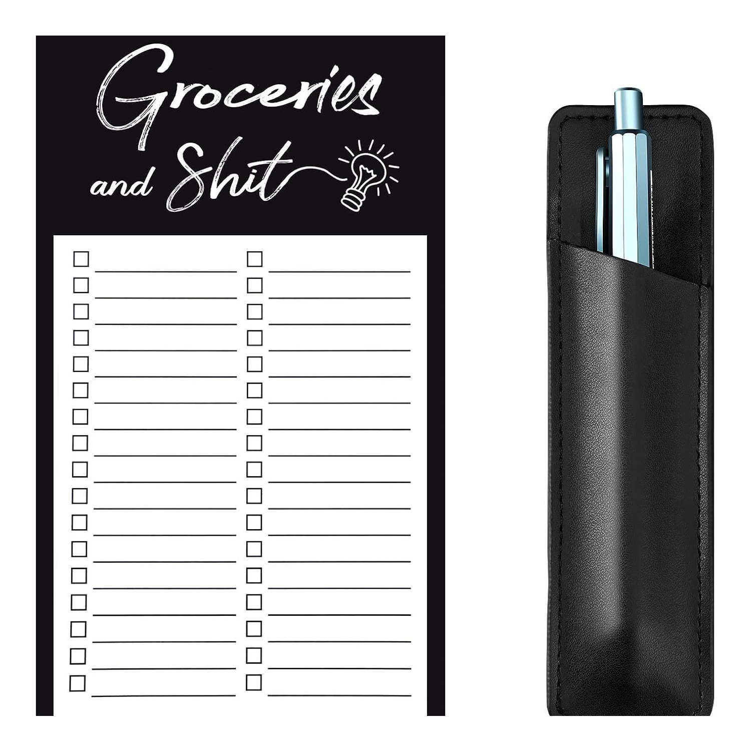Magnetic Memo Notepad w/ Pen Holder 4