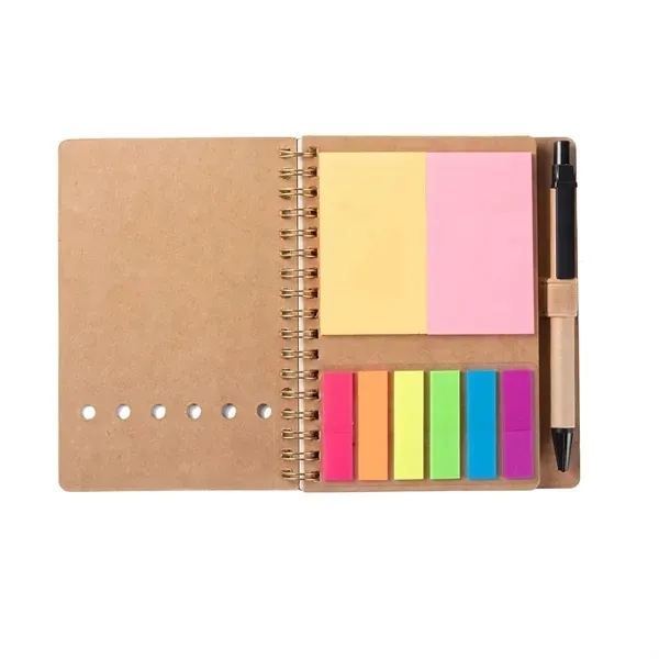 Spiral Notebook Set with Pen and Sticky Notes 13