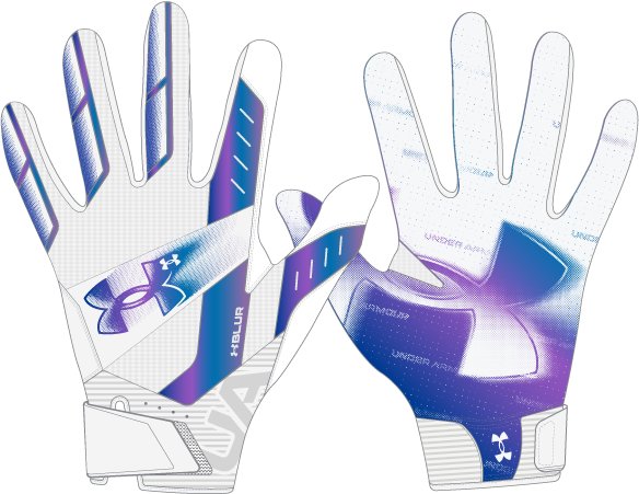 UA Blur Men's Football Gloves 4