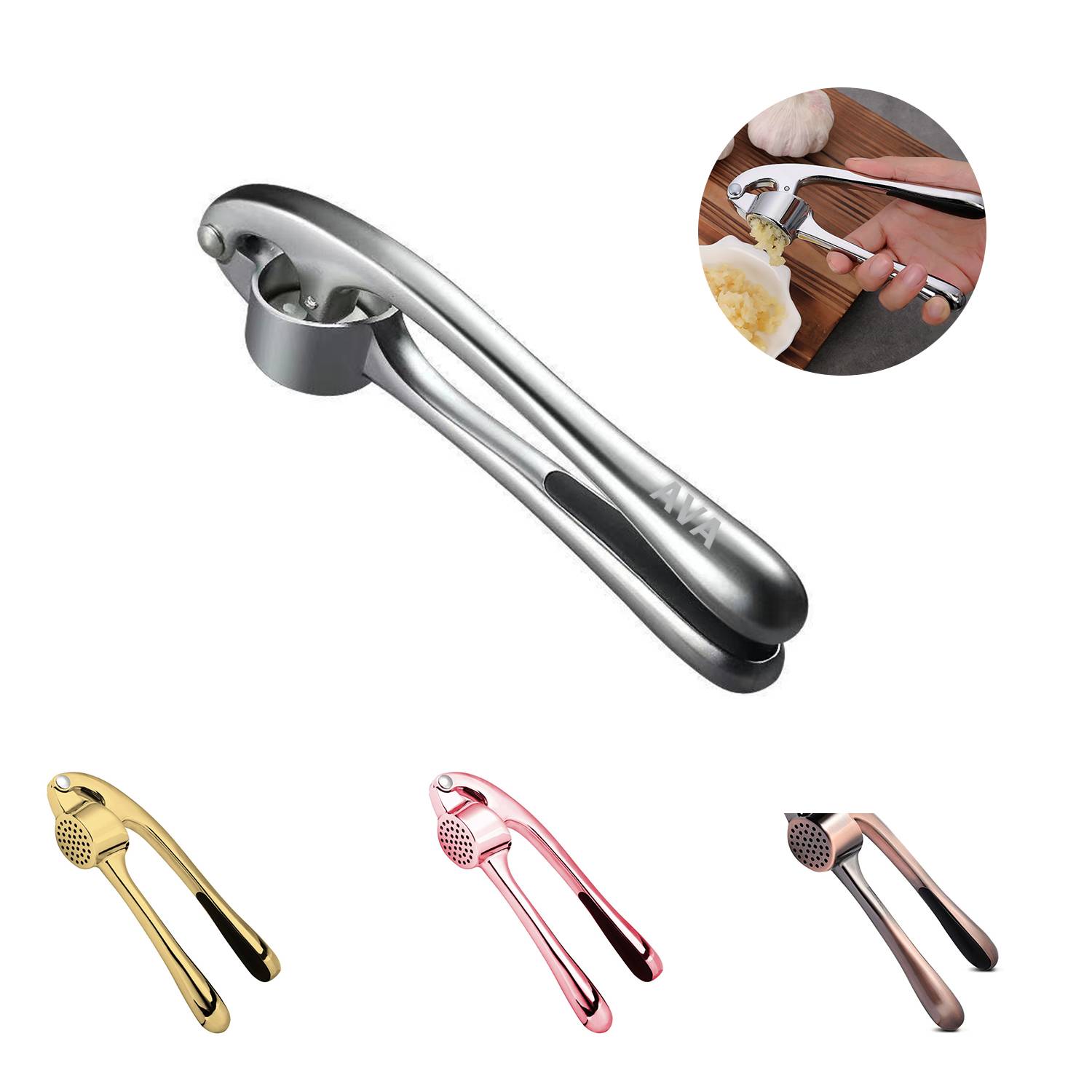 Stainless Steel Garlic Press Tool 2