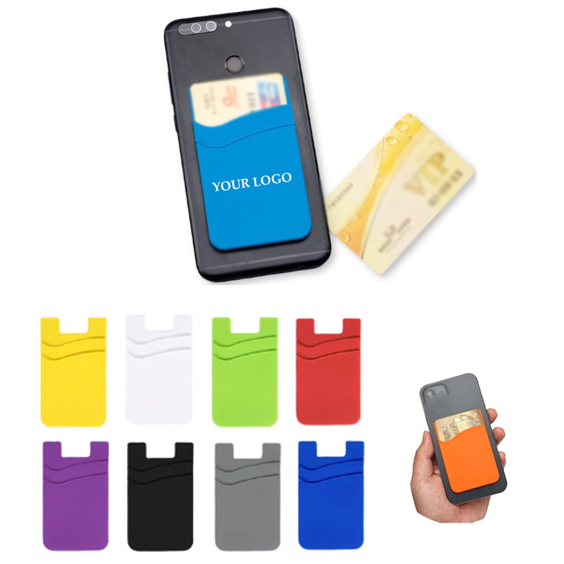 Double Layer Silicone Phone Wallets 1