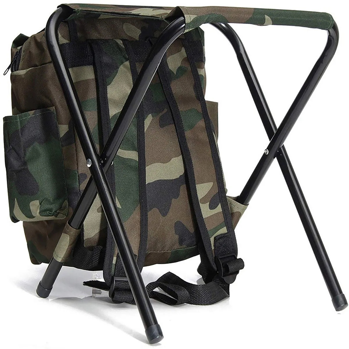 In Stock Portable Outdoor Folding Fishing Stool Backpack 3