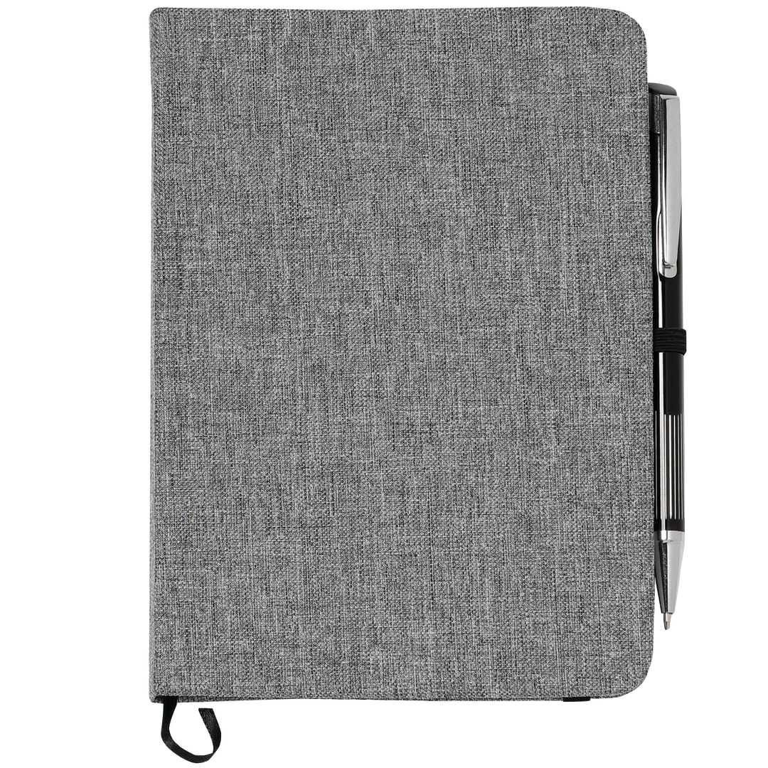 FSC® Mix 5" x 7" Heathered Bound Notebook 5