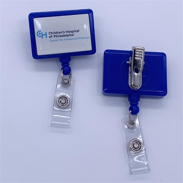 Rectangle Retractable Badge Reel Holder 2