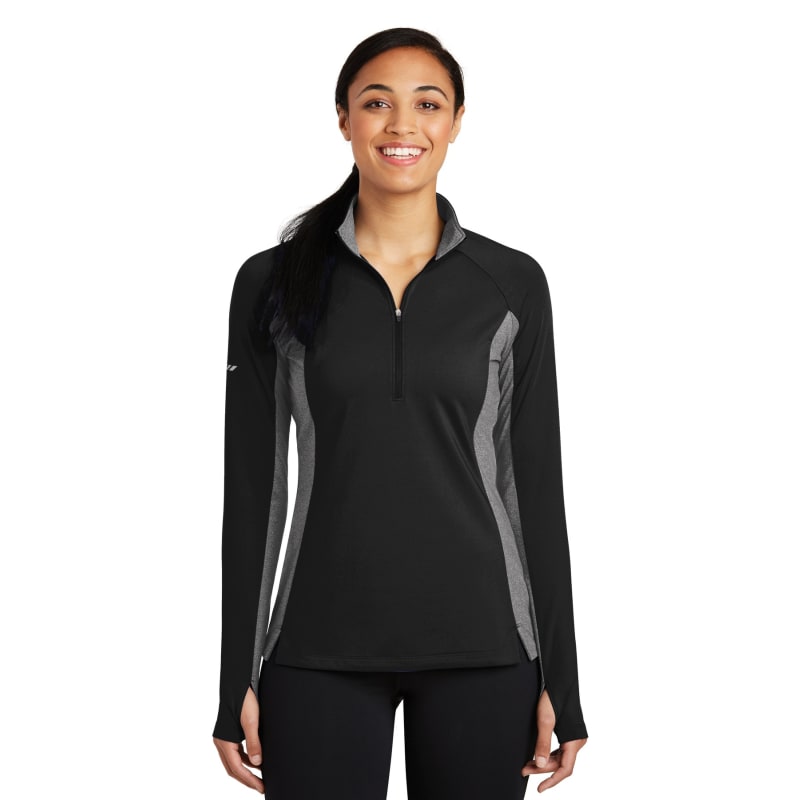 Sport-Tek Women's Sport-Wick Stretch Contrast 1/4-Zip Pullover. 19