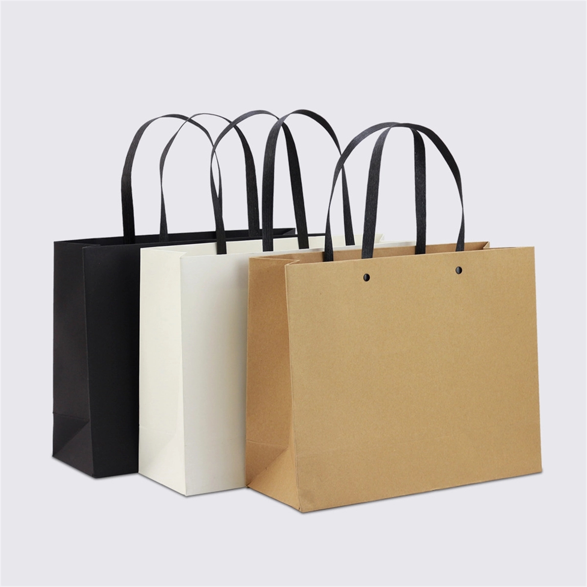 Large Black Gift Paper Bags Bulk 3
